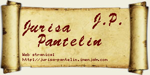 Juriša Pantelin vizit kartica